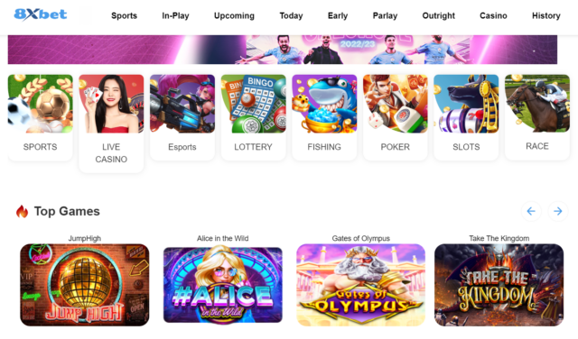 Các trò chơi nổi bật trên 8xbet